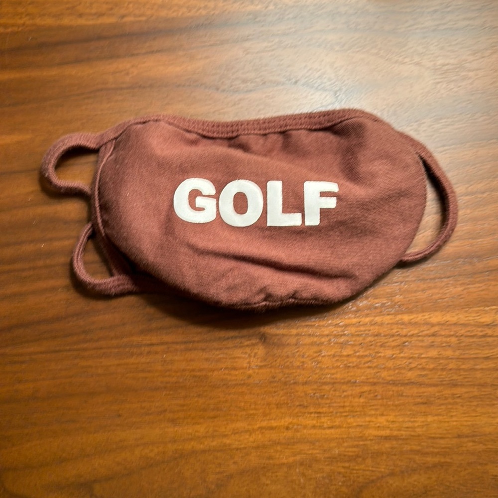 GOLF WANG FACE MASK BROWN